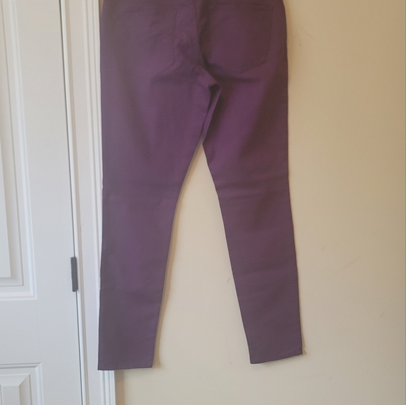 Old Navy Rockstar Dark Purple Cotton Denim Twill Jeans Pants - Picture 2 of 7